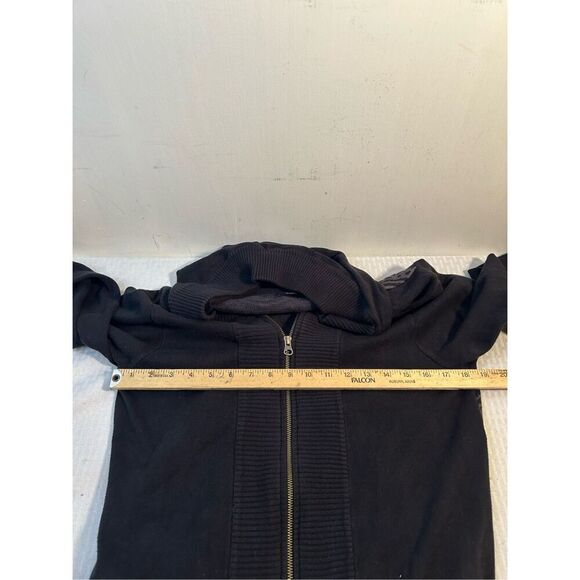 PrAna tunic zipper jacket black large back design organic cotton India - Picture 7 of 8